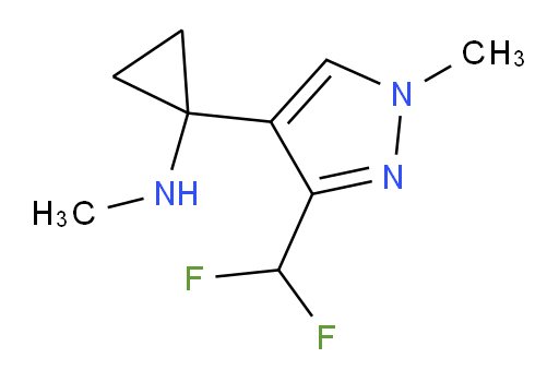 1-[3-(difluoromethyl)-1-methyl-1H-pyrazol-4-yl]-N-methylcyclopropan-1-amine