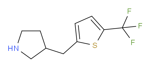 3-{[5-(trifluoromethyl)thiophen-2-yl]methyl}pyrrolidine