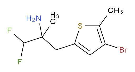 3-(4-bromo-5-methylthiophen-2-yl)-1,1-difluoro-2-methylpropan-2-amine