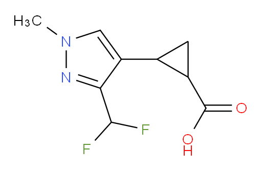 2-[3-(difluoromethyl)-1-methyl-1H-pyrazol-4-yl]cyclopropane-1-carboxylic acid