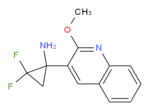 2,2-difluoro-1-(2-methoxyquinolin-3-yl)cyclopropan-1-amine