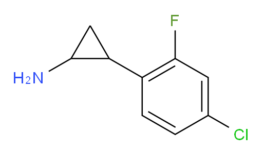 2-(4-chloro-2-fluorophenyl)cyclopropan-1-amine