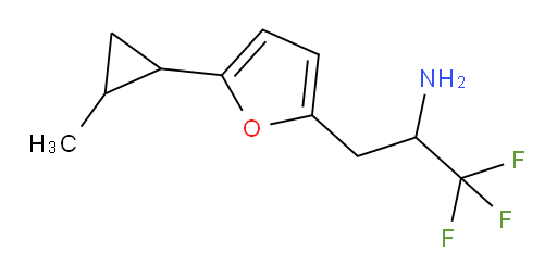 1,1,1-trifluoro-3-[5-(2-methylcyclopropyl)furan-2-yl]propan-2-amine
