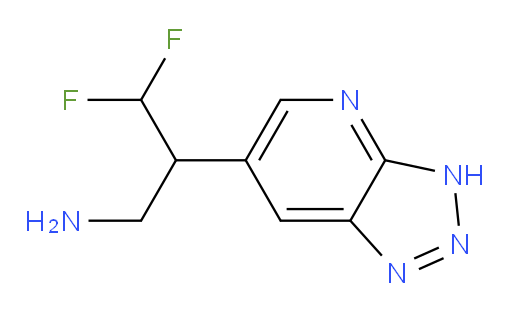 3,3-difluoro-2-{3H-[1,2,3]triazolo[4,5-b]pyridin-6-yl}propan-1-amine