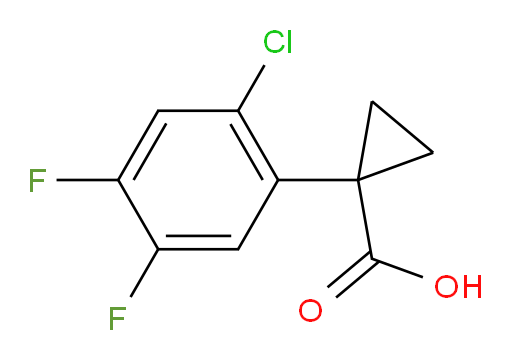 1-(2-chloro-4,5-difluorophenyl)cyclopropane-1-carboxylic acid