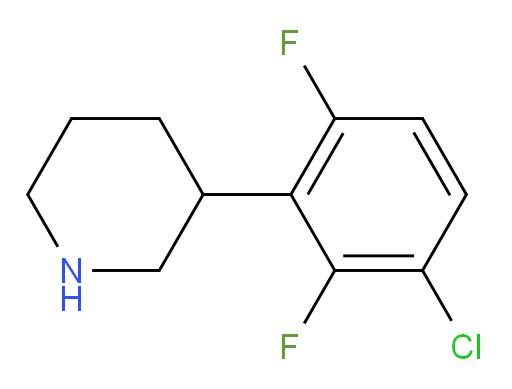 3-(3-chloro-2,6-difluorophenyl)piperidine