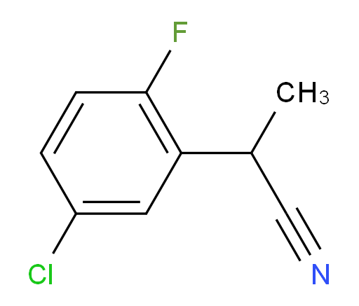 2-(5-chloro-2-fluorophenyl)propanenitrile