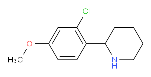 2-(2-chloro-4-methoxyphenyl)piperidine