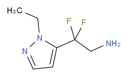 2-(1-ethyl-1H-pyrazol-5-yl)-2,2-difluoroethan-1-amine