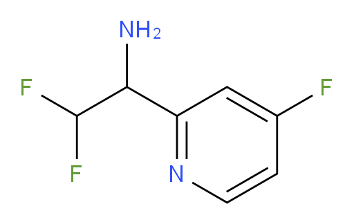 2,2-difluoro-1-(4-fluoropyridin-2-yl)ethan-1-amine