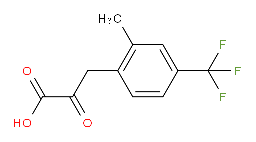 3-[2-methyl-4-(trifluoromethyl)phenyl]-2-oxopropanoic acid