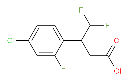 3-(4-chloro-2-fluorophenyl)-4,4-difluorobutanoic acid