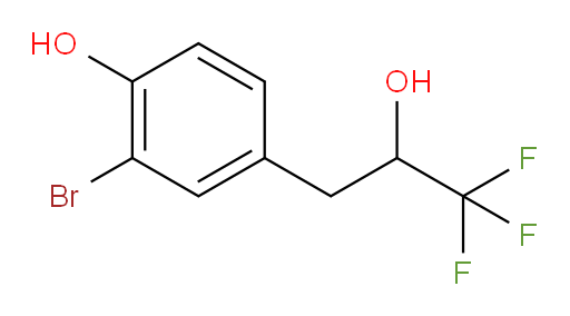 2-bromo-4-(3,3,3-trifluoro-2-hydroxypropyl)phenol