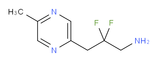 2,2-difluoro-3-(5-methylpyrazin-2-yl)propan-1-amine