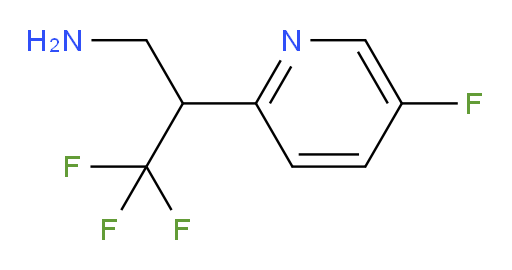 3,3,3-trifluoro-2-(5-fluoropyridin-2-yl)propan-1-amine