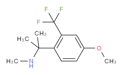 {2-[4-methoxy-2-(trifluoromethyl)phenyl]propan-2-yl}(methyl)amine