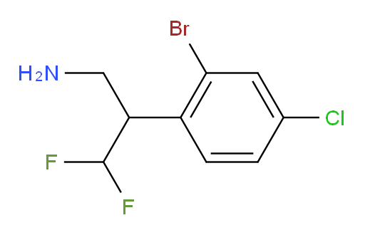 2-(2-bromo-4-chlorophenyl)-3,3-difluoropropan-1-amine