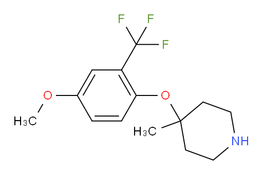 4-[4-methoxy-2-(trifluoromethyl)phenoxy]-4-methylpiperidine