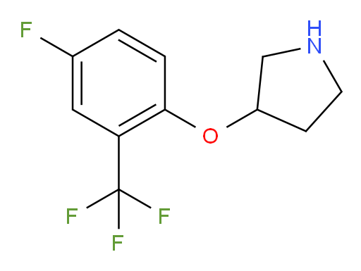 3-[4-fluoro-2-(trifluoromethyl)phenoxy]pyrrolidine
