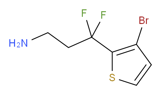 3-(3-bromothiophen-2-yl)-3,3-difluoropropan-1-amine