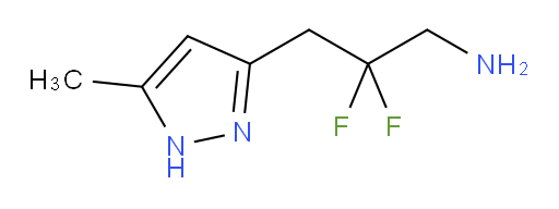 2,2-difluoro-3-(5-methyl-1H-pyrazol-3-yl)propan-1-amine