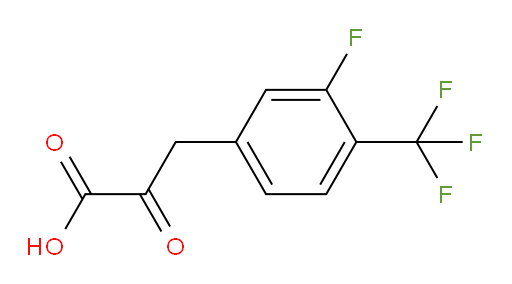 3-[3-fluoro-4-(trifluoromethyl)phenyl]-2-oxopropanoic acid