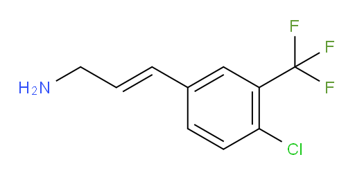3-[4-chloro-3-(trifluoromethyl)phenyl]prop-2-en-1-amine