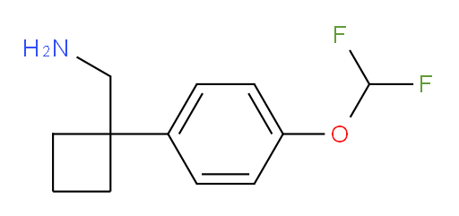 {1-[4-(difluoromethoxy)phenyl]cyclobutyl}methanamine