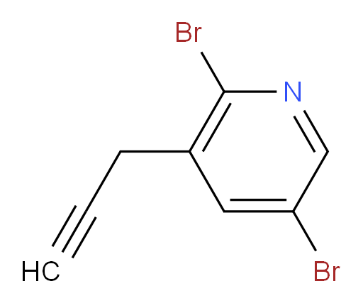 2,5-dibromo-3-(prop-2-yn-1-yl)pyridine