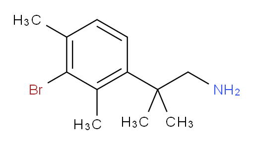 2-(3-bromo-2,4-dimethylphenyl)-2-methylpropan-1-amine