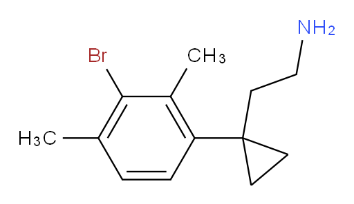 2-[1-(3-bromo-2,4-dimethylphenyl)cyclopropyl]ethan-1-amine