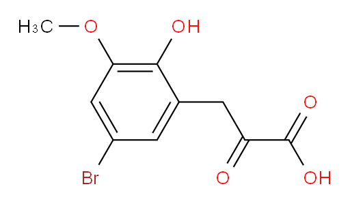3-(5-bromo-2-hydroxy-3-methoxyphenyl)-2-oxopropanoic acid