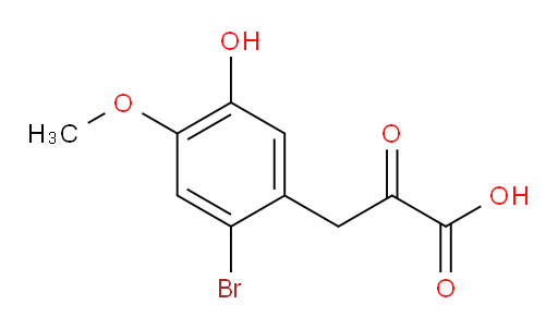 3-(2-bromo-5-hydroxy-4-methoxyphenyl)-2-oxopropanoic acid