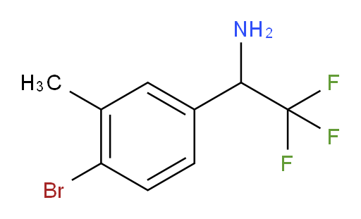 1-(4-bromo-3-methylphenyl)-2,2,2-trifluoroethan-1-amine