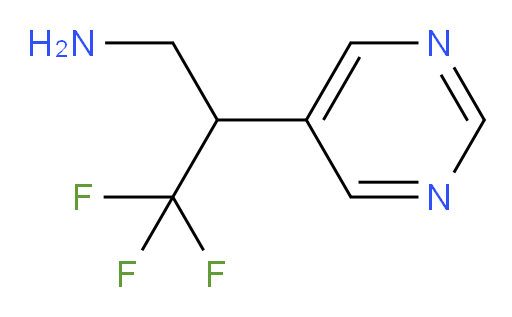 3,3,3-trifluoro-2-(pyrimidin-5-yl)propan-1-amine