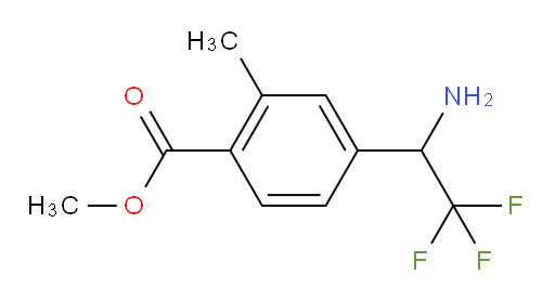 methyl 4-(1-amino-2,2,2-trifluoroethyl)-2-methylbenzoate