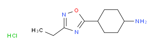 4-(3-ethyl-1,2,4-oxadiazol-5-yl)cyclohexan-1-amine hydrochloride