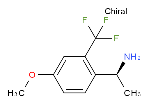 (1S)-1-[4-methoxy-2-(trifluoromethyl)phenyl]ethan-1-amine