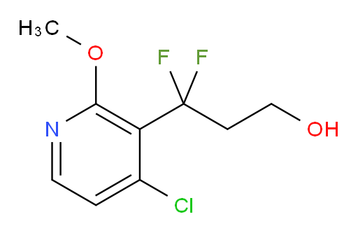 3-(4-chloro-2-methoxypyridin-3-yl)-3,3-difluoropropan-1-ol