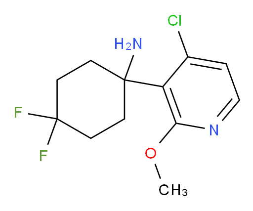 1-(4-chloro-2-methoxypyridin-3-yl)-4,4-difluorocyclohexan-1-amine