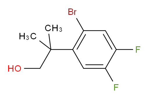 2-(2-bromo-4,5-difluorophenyl)-2-methylpropan-1-ol