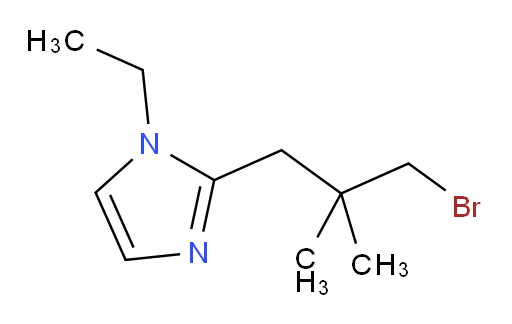 2-(3-bromo-2,2-dimethylpropyl)-1-ethyl-1H-imidazole