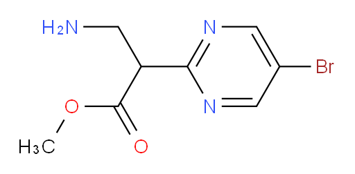 methyl 3-amino-2-(5-bromopyrimidin-2-yl)propanoate