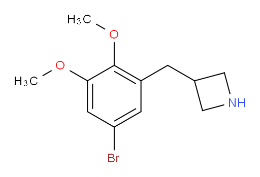 3-[(5-bromo-2,3-dimethoxyphenyl)methyl]azetidine