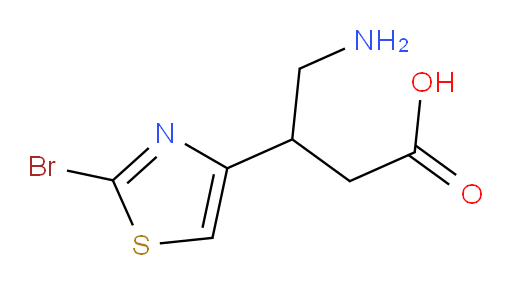 4-amino-3-(2-bromo-1,3-thiazol-4-yl)butanoic acid