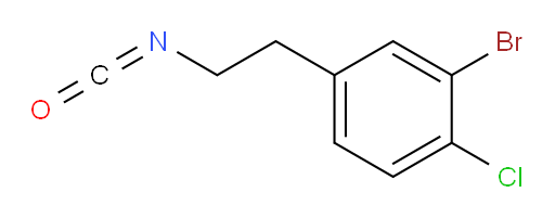 2-bromo-1-chloro-4-(2-isocyanatoethyl)benzene