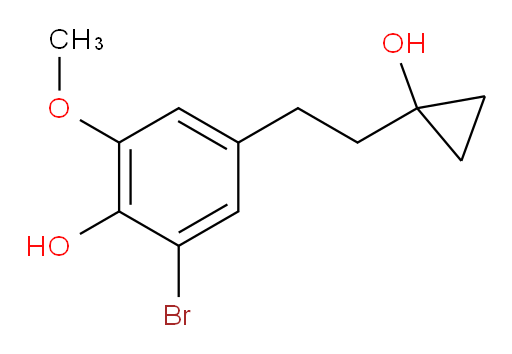 2-bromo-4-[2-(1-hydroxycyclopropyl)ethyl]-6-methoxyphenol