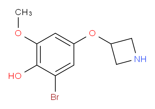 4-(azetidin-3-yloxy)-2-bromo-6-methoxyphenol