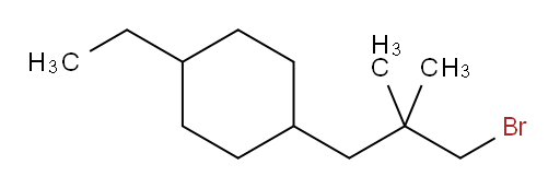 1-(3-bromo-2,2-dimethylpropyl)-4-ethylcyclohexane
