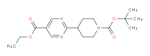 ethyl 2-{1-[(tert-butoxy)carbonyl]piperidin-4-yl}pyrimidine-5-carboxylate